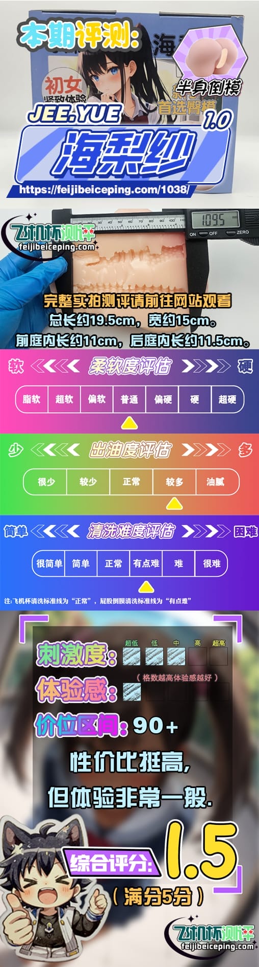 JEE.YUE海梨纱1.0飞机杯测评
